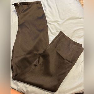 Satin dressy pants